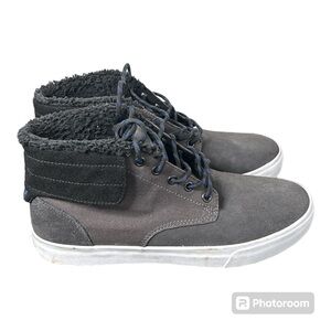 Supra Grey Suede High Top Men’s Sneakers Size 10 Skate Shoes